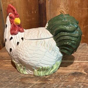 Ceramic Rooster Cookie Jar